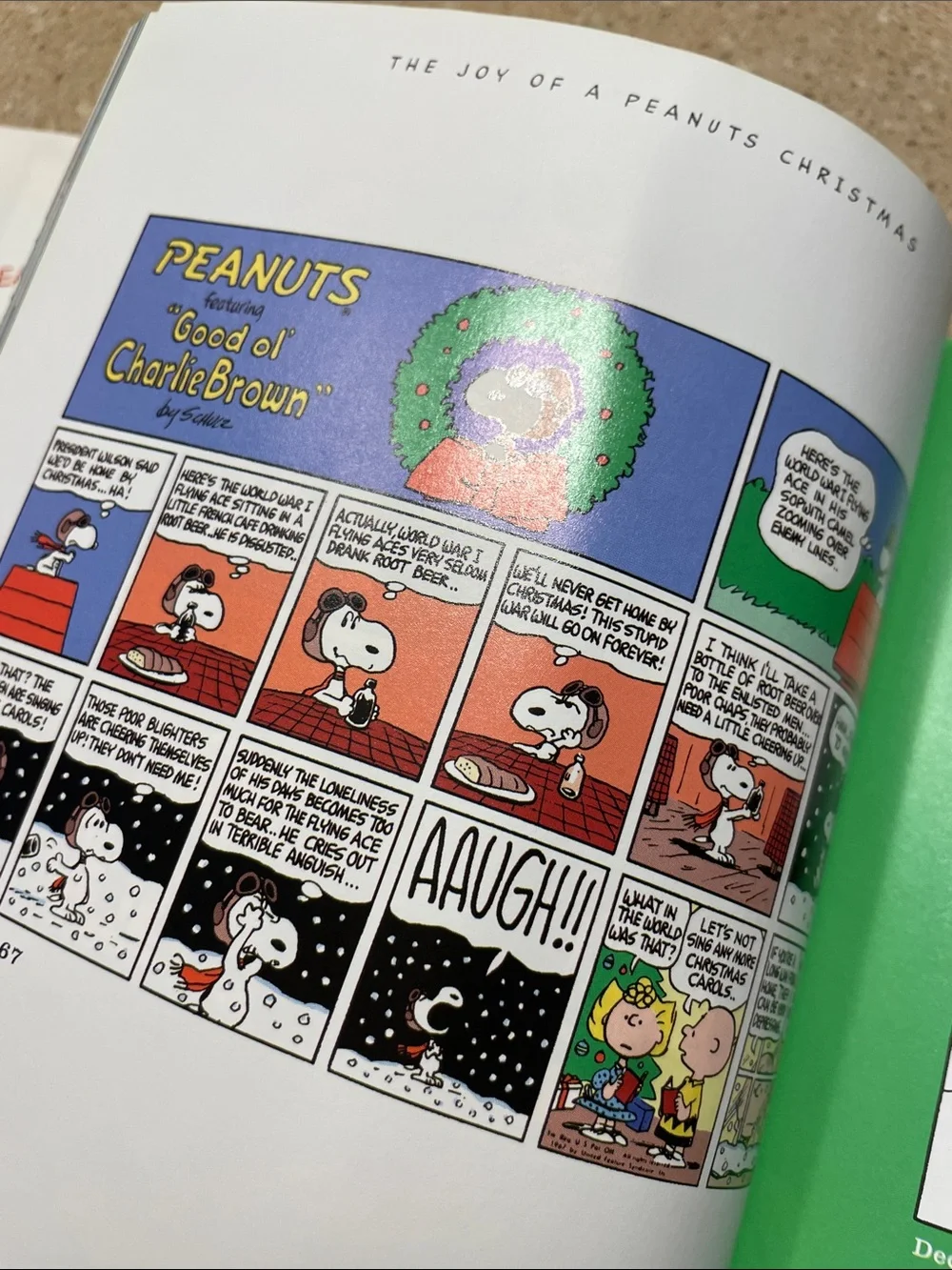 Vintage Hallmark The Joy of a Peanuts Christmas Blue Holiday Book